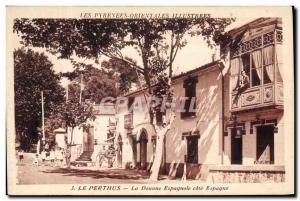 Old Postcard The Customs Perthuis The Spanish customs odds Spain