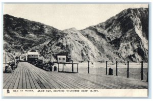 c1910 Isle of Wight Alum Bay Showing Coloured Sand Cliffs Tuck Art Postcard