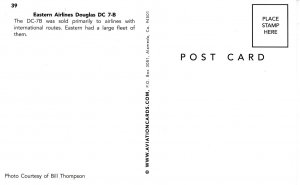 Eastern Airlines - DC-7B    (aviationcards.com)
