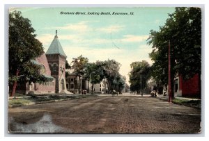 Tremont Street View Looking South Kewanee Illinois IL DB Postcard Y6