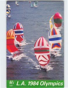 Postcard Yachting, L.A. 1984 Olympics, Long Beach, California