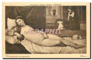 Postcard Old Nude erotic Galleria Degli Uffizi Florence