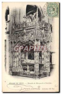 Old Postcard Bourg Brou Church Mausoleum of Margaret of Austria