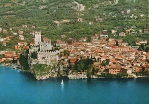 Italy Postcard - Aerial View of Malcesine, Verona   RRR345