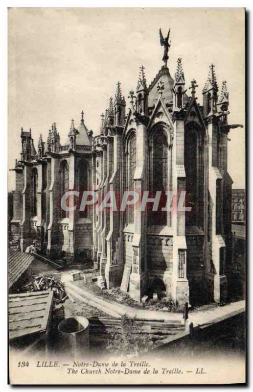 Old Postcard Lille Notre Dame de la Treille