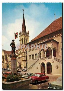 Modern Postcard Bern Rathaus mit Brunnen Venner