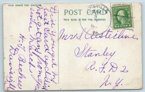 Postcard PA Philadelphia Manufacturer's Club Broad & Walnut Streets 1919 I24