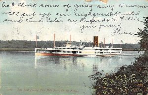 Unidentified River Steamship Ferry Boat Ship 