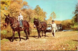 Washington D C The Chesapeake and Ohio Canal Mule Drawn Barge