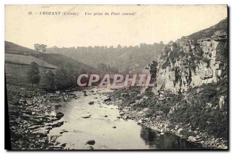 Old Postcard Crozant View Bridge Jack