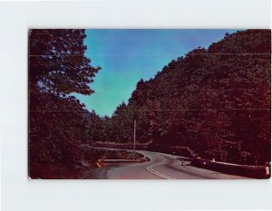 Postcard Winding Through The Catskill Mts. On The Rip Van Winkle Trail NY USA