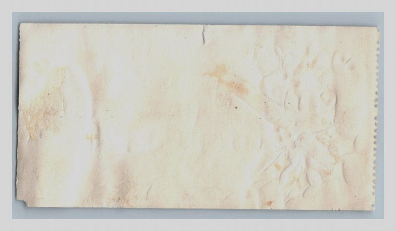 1880s-90s Embossed Victorian Please Do Not Open Until Christmas Label P84