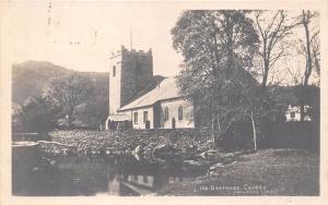 GRASMERE CUMBRIA UK CHURCH & DOVE COTTAGE ABRAHAM REAL PHOTO LOT OF 2 POSTCARDS