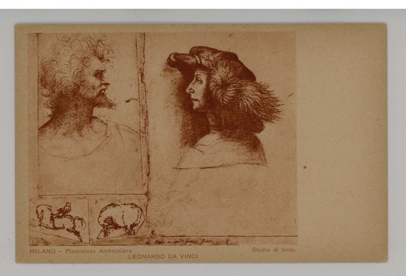 A Study of Heads by Leonardo Da Vinci