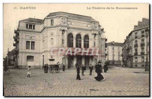 Old Postcard Nantes Theater of the Renaissance