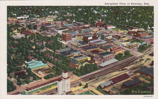 Nebraska Kearney Aeroplane View Curteich