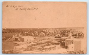 Sandy Hook NJ Birds Eye View Postcard New Jersey