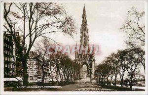 Postcard Old Scott Monument Edinburgh
