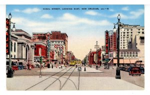 LA - New Orleans.  Canal Street looking East