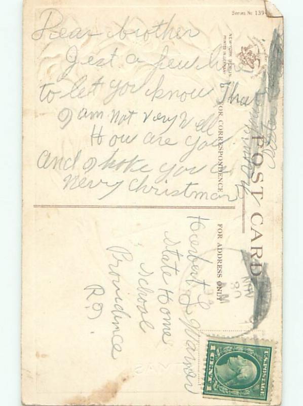 Divided-Back CHRISTMAS SCENE Great Postcard AA0291