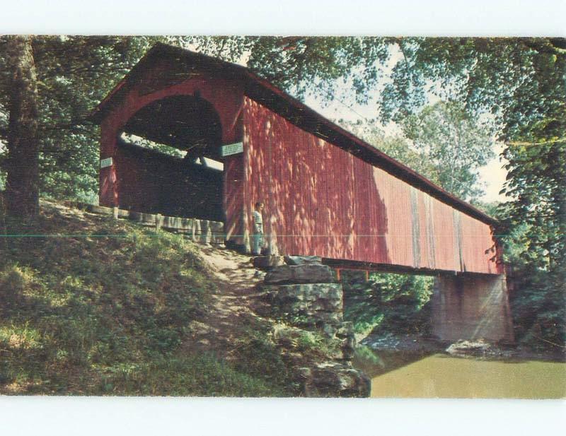 Pre-1980 COVERED BRIDGE Sedalia Missouri MO d4517