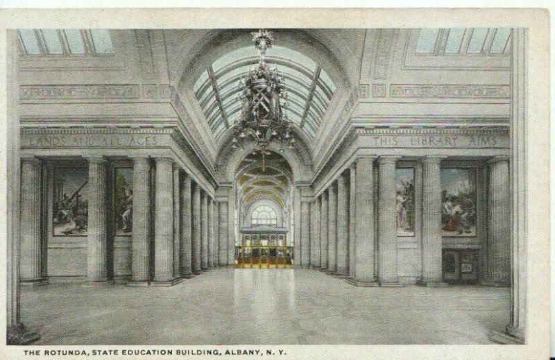 America Postcard - The Rotunda, State Education Building, Albany, NY Ref TZ8015