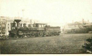Dufferin Ontario Canada Railroad Locomotive C-1910 RPPC Photo Postcard 21-5766 