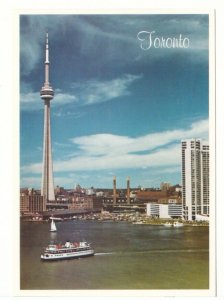 CN Tower, Westin Harbour Castle, Toronto Island Ferry, Toronto Ontario, Postcard