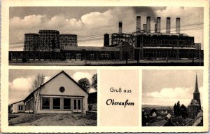 Germany Gruss aus Oberhausen Vintage Postcard C018