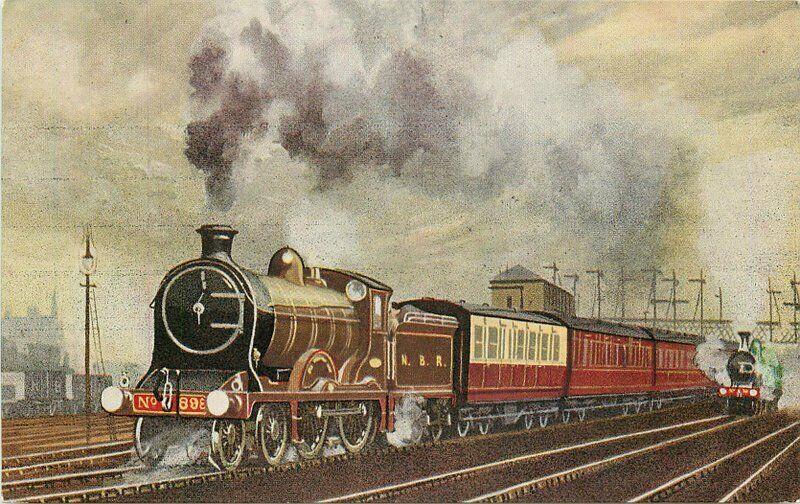 Aberdeen Edinburgh Express G.H. Lakes & Co 1920s Sir Walter Scott Postcard 4586