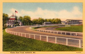 Horse Racing Pimlico Race Track Baltimore Maryland Curteich