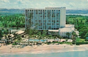 Americana Hotel of The Caribbean San Juan Puerto Rico Beach Postcard 2T7-122