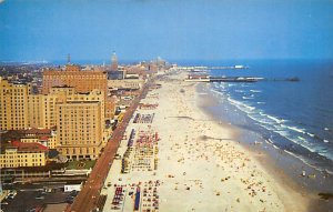An Airplane View Shows Finest Bathing Beach in World Atlantic City NJ 