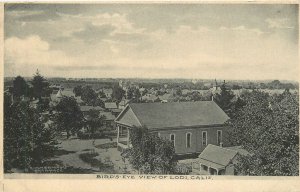 Postcard c-1910 California Lodi Birdseye View Zimmerman's 23-13582