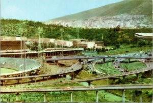 Postcard Venezuela Caracas - the Octopus modern city air roads