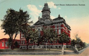 Court House, Independence, Kansas, early postcard, unused