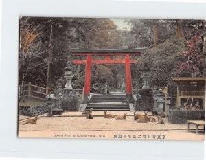 Postcard Second Torii at Kasuga Shrine Nara Japan