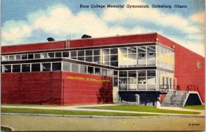 Postcard IL Galesburg - Knox College Memorial Gymnasium