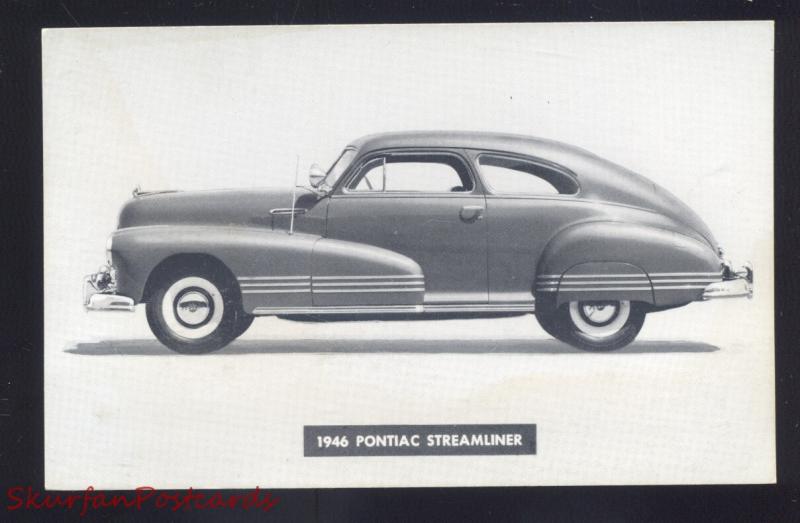 1946 PONTIAC CHEROKEE STORM LAKE IOWA CAR DEALER ADVERTISING CARS POSTCARD