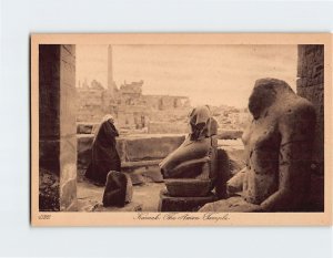 Postcard Temple of Amun Karnak Luxor Egypt