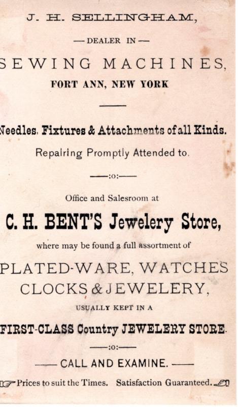 VICTORIAN TRADE CARD, NEW HOME SEWING MACHINE CO.