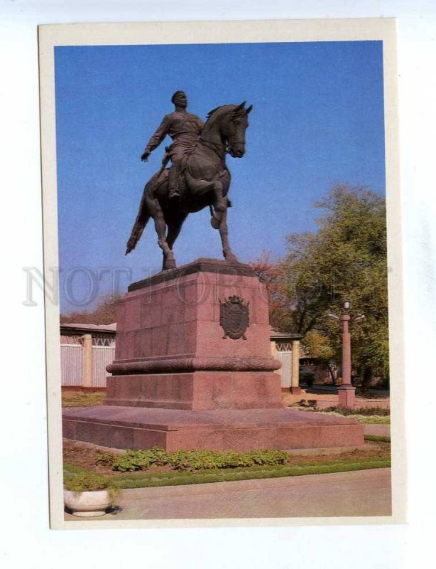 200338 MOLDOVA Kishinev monument of Kotovskiy postcard