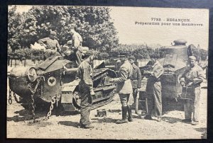 Mint France Real Picture Postcard Pre WW2 Besancon Maneuvers Preparation