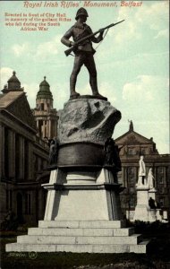 Belfast Ireland Royal Irish Rifles Monument c1910 Vintage Postcard