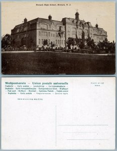 NEWARK N.J. HIGH SCHOOL ANTIQUE POSTCARD