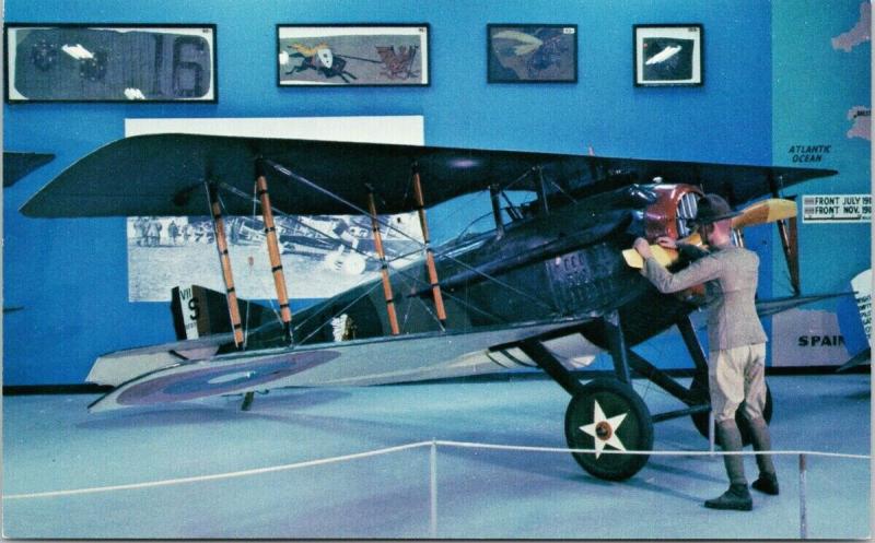 Spad VII French Fighter Airplane Air Force Museum Ohio Unused Postcard F1