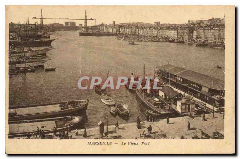 Old Postcard Marseille Vieux Port