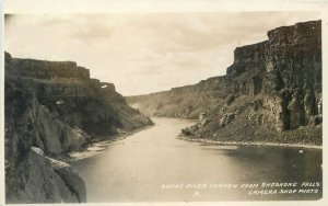 Idaho Falls Iowa 1920s Snake River Canyon Shoshone RPPC Photo Postcard 22-10712