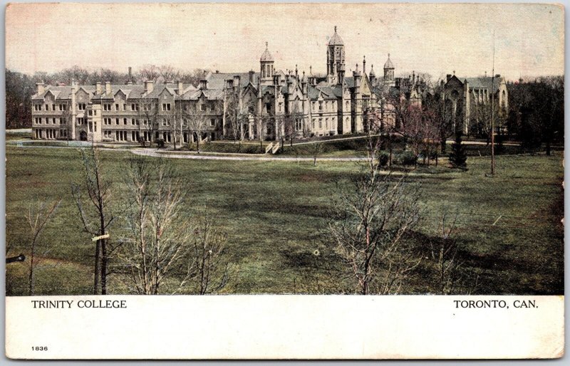 Trinity College Toronto Canada Campus Building Grounds Postcard