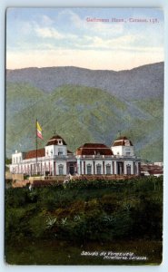 Saludo de Venezuela Miraflores Caracas Gathmann Hnos Postcard